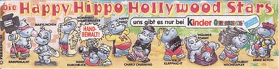 Die Happy Hippo Hollywood Stars - Vorderseite Beipackzettel