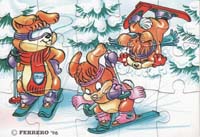 Hanny Bunny's lustige Ski-Hasen - Unten-Links